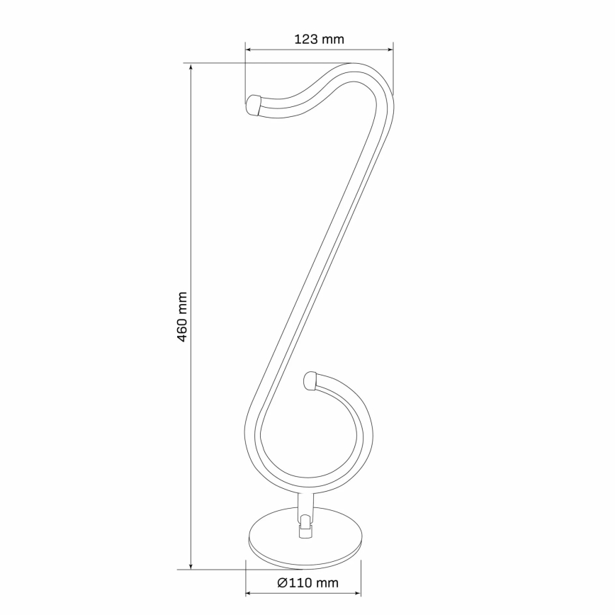 LED RGBW Eπιτραπέζια λάμπα dimming NUTKA LED/15W/5V μαύρο + τηλεχειριστήριο