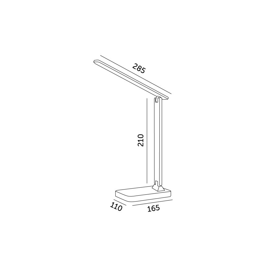 LED RGBW Eπιτραπέζιο φωτιστικό  NOBLITE LED/7W/5V 3000/4000/6500K λευκό