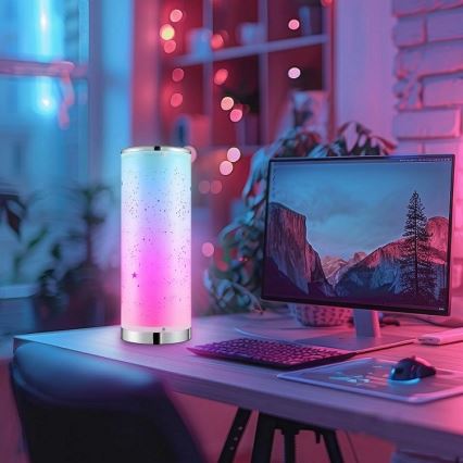 LED RGBW Eπιτραπέζιο φωτιστικό  STELLA MINI LED/5W/5V + τηλεχειριστήριο