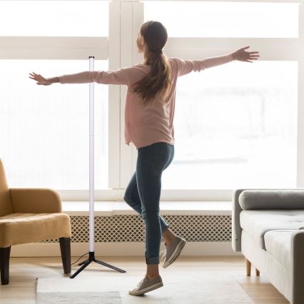 LED RGBW Φωτιστικό δαπέδου ντιμαριζόμενο LOLLY LED/5W/230V + τηλεχειριστήριο