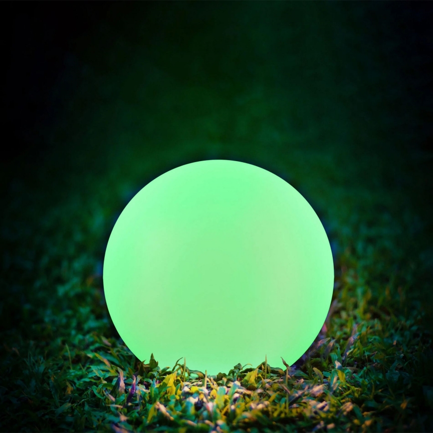 LED RGBW Ηλιακή λάμπα BALL LED/3,7V 1500 mAh διάμετρος 50 cm IP65 + τηλεχειριστήριο