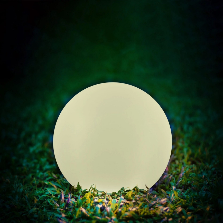 LED RGBW Ηλιακή λάμπα BALL LED/3,7V 1500 mAh διάμετρος 50 cm IP65 + τηλεχειριστήριο