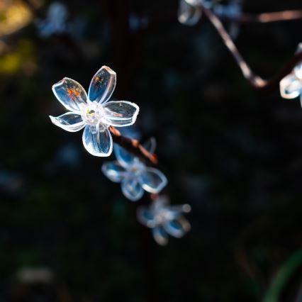 LED RGBW Ηλιακό φωτιστικό TREE LED/0,1W/1,2V 600 mAh IP44 καφέ