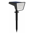 LED RGBW ηλιακό φωτιστικό με αισθητήρα LED/3,7V IP54 1200 mAh μαύρο