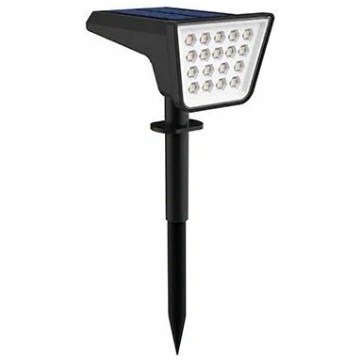 LED RGBW ηλιακό φωτιστικό με αισθητήρα LED/3,7V IP54 1200 mAh μαύρο