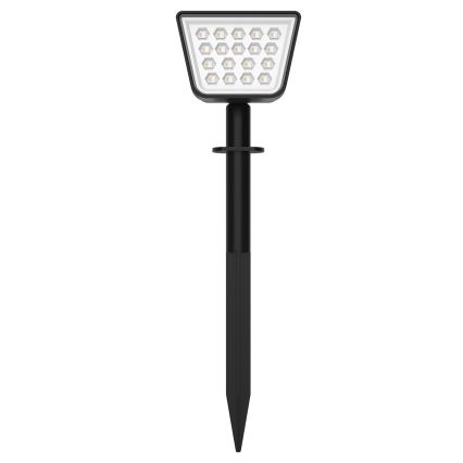 LED RGBW ηλιακό φωτιστικό με αισθητήρα LED/3,7V IP54 1200 mAh μαύρο