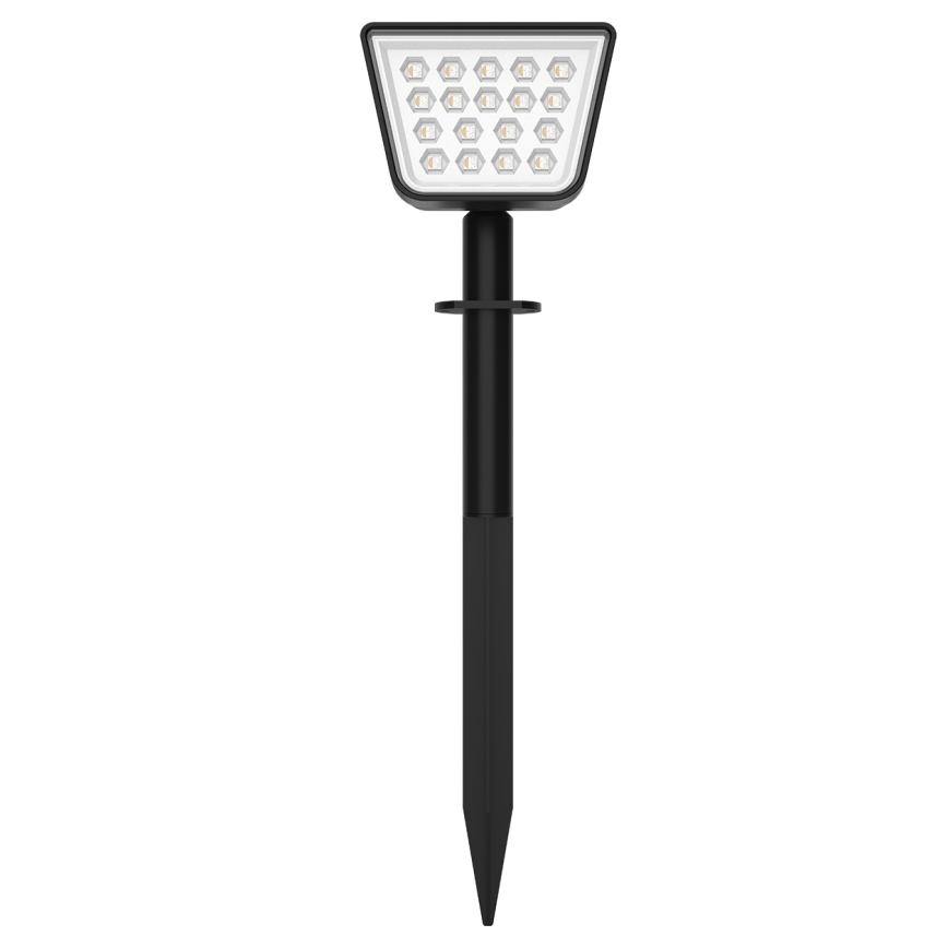 LED RGBW ηλιακό φωτιστικό με αισθητήρα LED/3,7V IP54 1200 mAh μαύρο