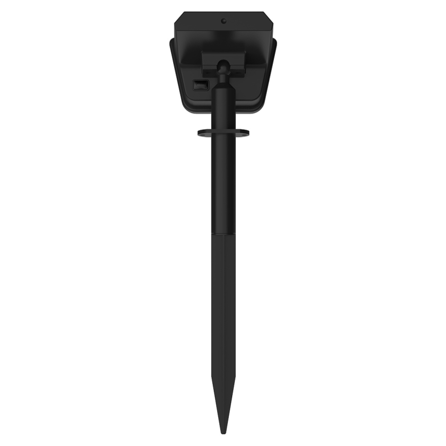 LED RGBW ηλιακό φωτιστικό με αισθητήρα LED/3,7V IP54 1200 mAh μαύρο