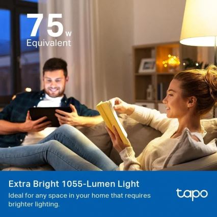 Ρυθμιζόμενος λαμπτήρας LED RGBW MATTER A60 E27/8,6W/230V 2500-6500K Wi-Fi - TP-Link