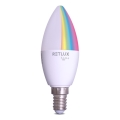 LED RGBW Ρυθμιζόμενη λάμπα C37 E14/4,5W/230V 2700-6500K Wi-Fi Tuya