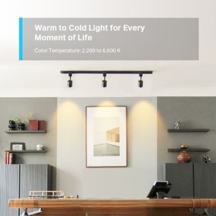 LED RGBW ρυθμιζόμενη λάμπα GU10/3,7W/230V 2200-6500K Wi-Fi - TP-Link