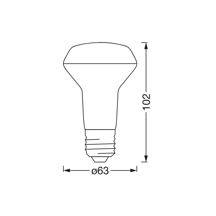 LED RGBW ρυθμιζόμενη ανακλαστική λάμπα SMART+ R63 E27/4,7W/230V 2700-6500K Wi-Fi - Ledvance