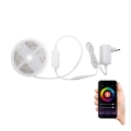 LED RGBW Ρυθμιζόμενη λωρίδα LED για μπάνιο/7,5W/12V IP65 3m Wi-Fi Tuya