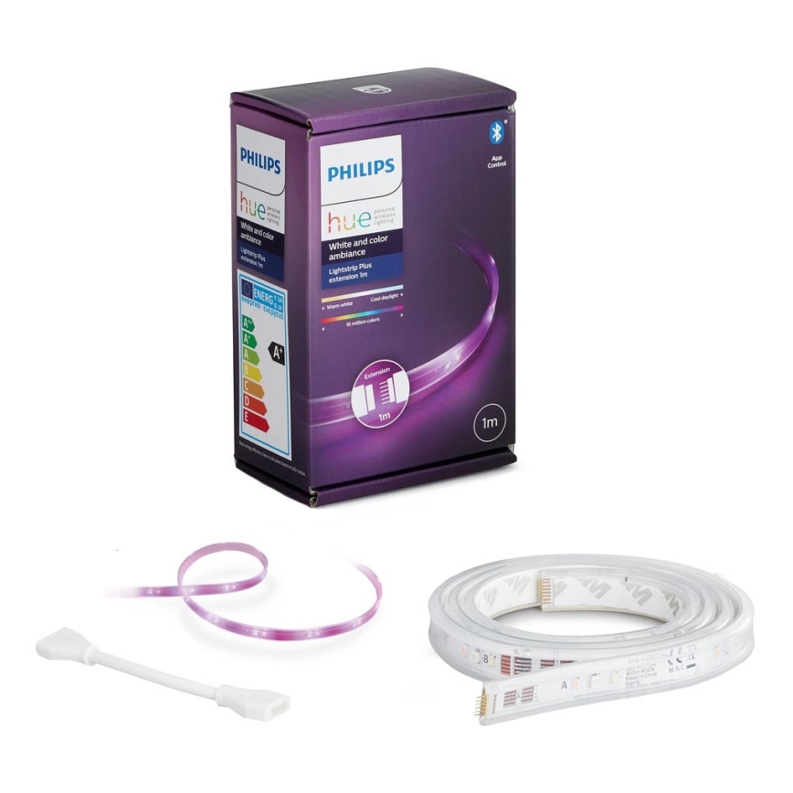 LED RGBW Ρυθμιζόμενη λωρίδα Philips Hue WHITE AND COLOR AMBIANCE 1m LED/11W/12V