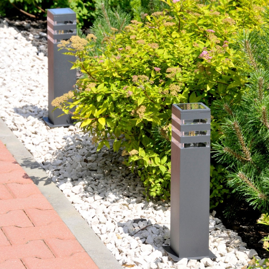 LED RGBW Ρυθμιζόμενο εξωτερικό φωτιστικό TEKSAS 1xE27/12W/230V 2700-6500K Wi-Fi 44 cm IP44 ανθρακί