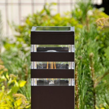 LED RGBW Ρυθμιζόμενο εξωτερικό φωτιστικό TEKSAS 1xE27/12W/230V 2700-6500K Wi-Fi 44 cm IP44 ανθρακί