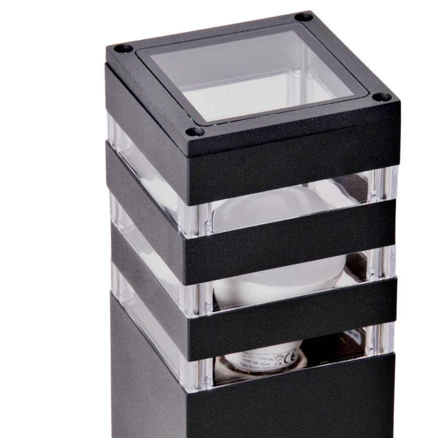 LED RGBW Ρυθμιζόμενο εξωτερικό φωτιστικό TEKSAS 1xE27/12W/230V 2700-6500K Wi-Fi 44 cm IP44 ανθρακί