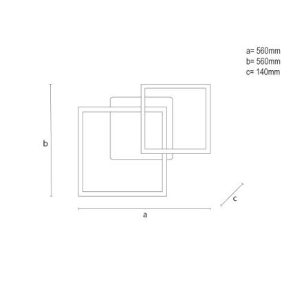 LED RGBW ρυθμιζόμενο φωτιστικό οροφής LED/75W/230V 3000-6500K + τηλεχειριστήριο