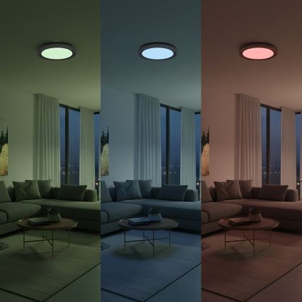 Ρυθμιζόμενο φωτιστικό οροφής LED RGBW MELO LED/36W/230V 3000-6000K Ø 39 cm λευκό + τηλεχειριστήριο