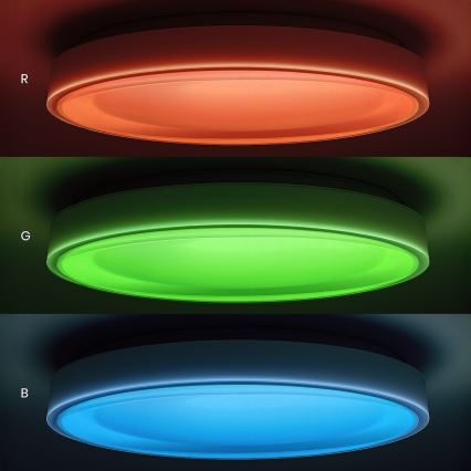 Ρυθμιζόμενο φωτιστικό οροφής LED RGBW MELO LED/36W/230V 3000-6000K Ø 39 cm λευκό + τηλεχειριστήριο