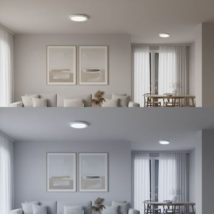 Ρυθμιζόμενο φωτιστικό οροφής LED RGBW MELO LED/36W/230V 3000-6000K Ø 39 cm λευκό + τηλεχειριστήριο