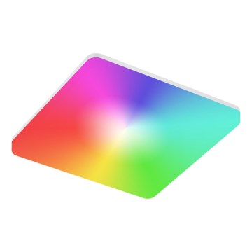 LED RGBW Ρυθμιζόμενο φωτιστικό οροφής για μπάνιο LED/24W/230V 3000-6500K 33x33 cm IP54 λευκό Wi-Fi Tuya