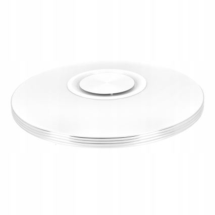 LED RGBW ρυθμιζόμενο φωτιστικό οροφής με ενσωματωμένο ηχείο, LED 60W/230V, 3000–6000K, Ø 40 cm, λευκό + τηλεχειριστήριο