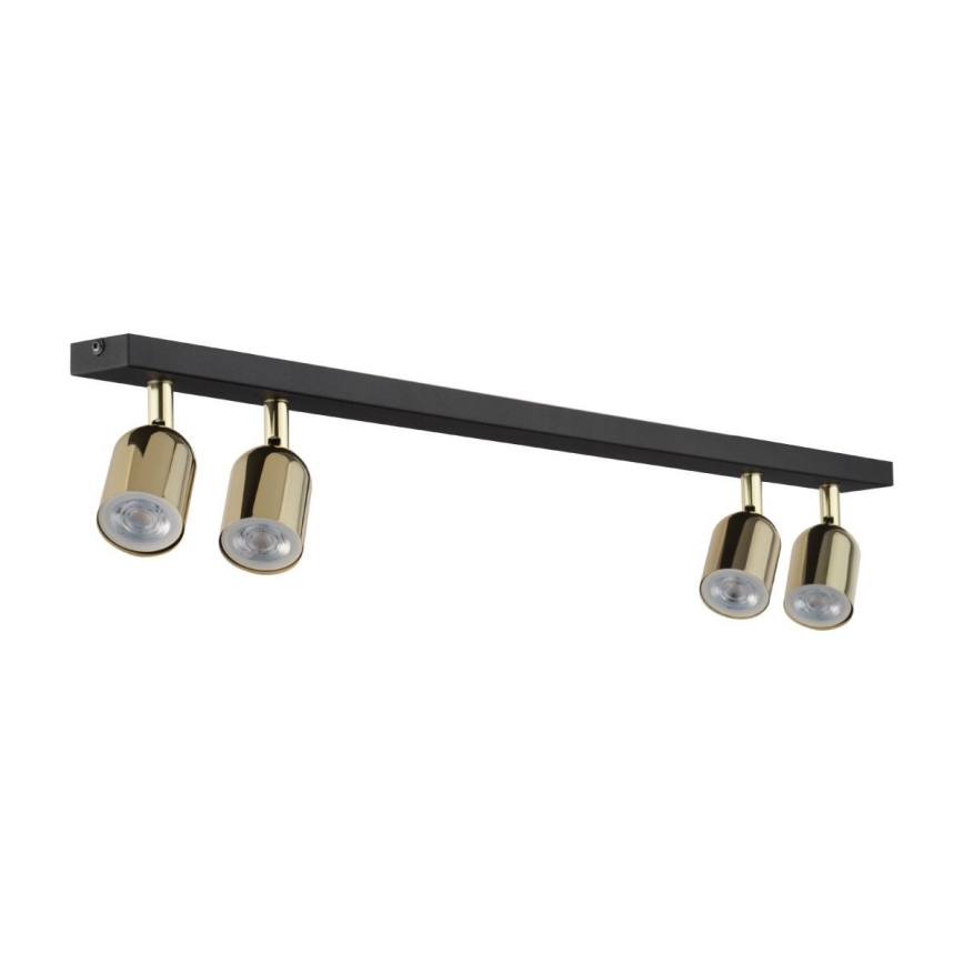 LED RGBW Ρυθμιζόμενο σημειακό φωτιστικό TOP 4xGU10/6,5W/230V 2700-6500K μαύρο/χρυσό