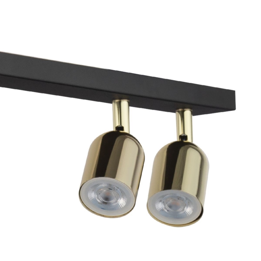 LED RGBW Ρυθμιζόμενο σημειακό φωτιστικό TOP 4xGU10/6,5W/230V 2700-6500K μαύρο/χρυσό