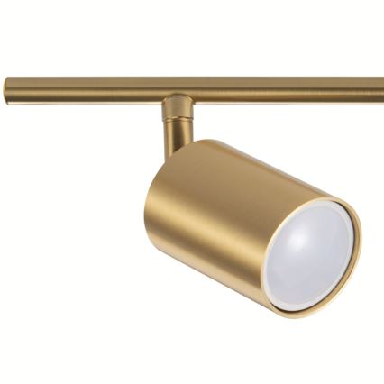 LED RGBW Ρυθμιζόμενο σποτ φωτιστικό GOLDIE 2xGU10/4,8W/230V 3000K χρυσό + τηλεχειριστήριο