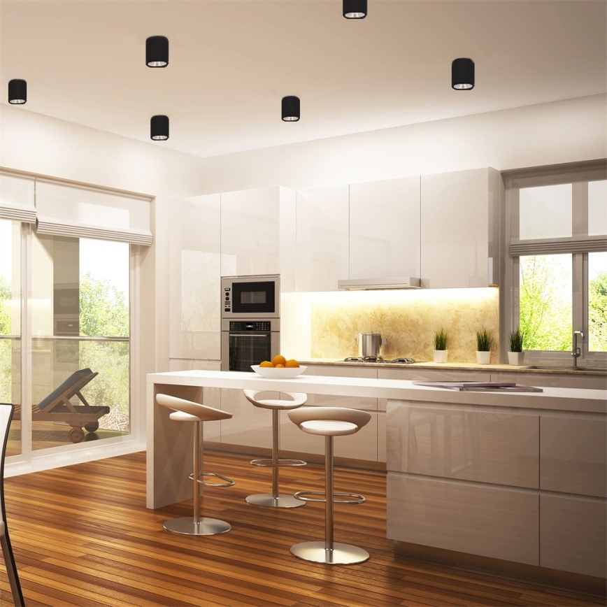 LED RGBW ρυθμιζόμενο σποτ JUPITER 1xE27/6,5W/230V 2700-6500K Wi‑Fi διάμ. 13 cm μαύρο