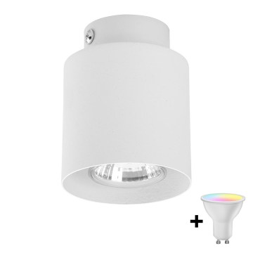 LED RGBW Ρυθμιζόμενο σποτ φωτιστικό VICO WHITE 1xGU10/6,5W/230V 2700-6500K