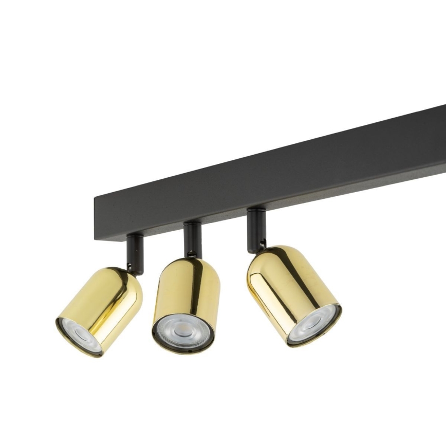 LED RGBW ρυθμιζόμενο σποτ TOP 4xGU10/6,5W/230V 2700-6500K μαύρο/χρυσό