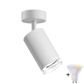 LED RGBW ρυθμιζόμενο σποτ μπάνιου TURYN 1xGU10/4,8W/230V 3000K IP44 λευκό + τηλεχειριστήριο