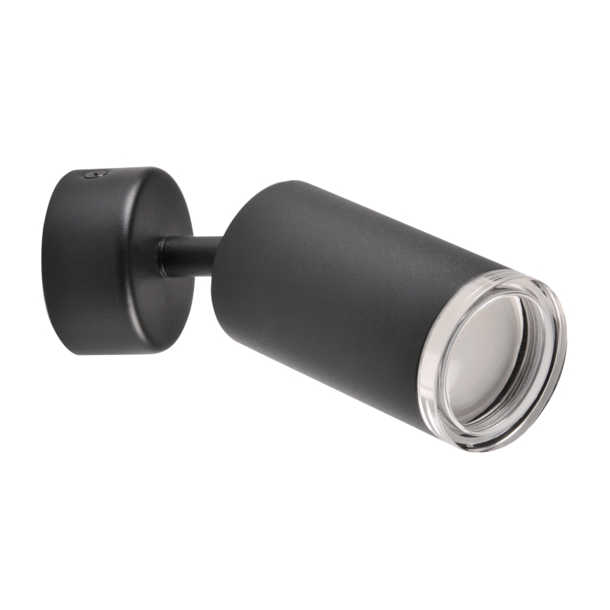 LED RGBW ρυθμιζόμενο σποτ μπάνιου TURYN 1xGU10/4,8W/230V 3000K IP44 μαύρο + τηλεχειριστήριο