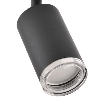 LED RGBW ρυθμιζόμενο σποτ μπάνιου TURYN 3xGU10/4,8W/230V 3000K IP44 μαύρο + τηλεχειριστήριο