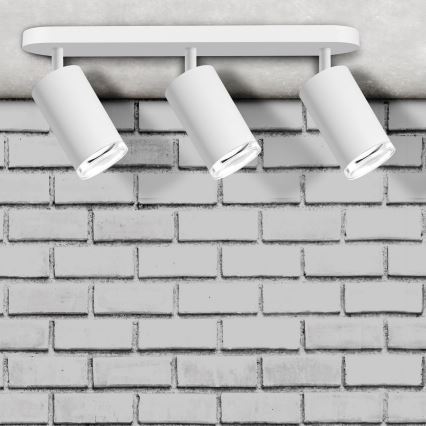 LED RGBW ρυθμιζόμενο σποτ μπάνιου TURYN 3xGU10/6W/230V 3000K Wi-Fi IP44 λευκό