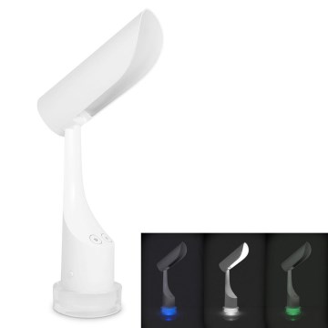 LED RGBW Ρυθμιζόμενο επαναφορτιζόμενο επιτραπέζιο φωτιστικό LED/5W/5V 2000 mAh 3000/6000K λευκό