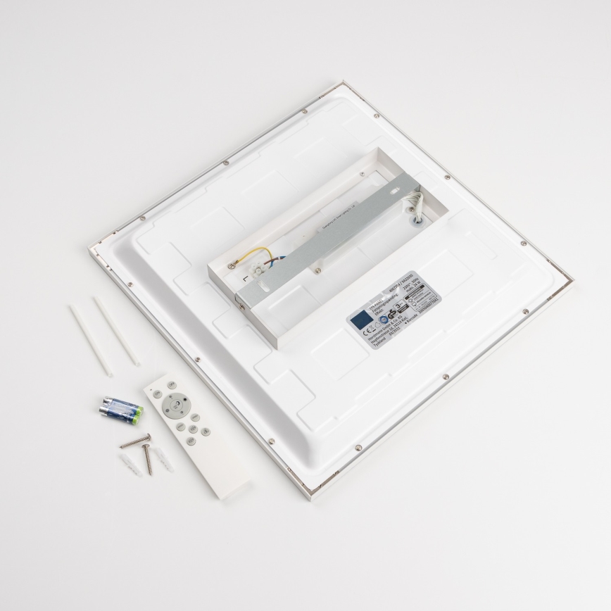 Ρυθμιζόμενο επιφανειακό πάνελ LED RGBW/22W/230V 2700-6500K 29,5x59,5 cm λευκό + τηλεχειριστήριο