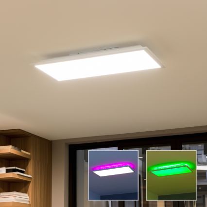 LED RGBW Ρυθμιζόμενο επιφανειακό πάνελ LED/22W/230V 2700-6500K 29,5x59,5 cm + τηλεχειριστήριο