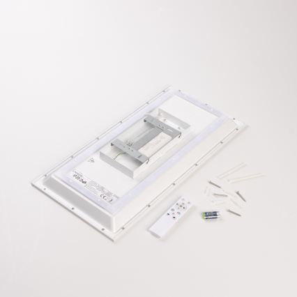 LED RGBW Ρυθμιζόμενο επιφανειακό πάνελ LED/22W/230V 2700-6500K 29,5x59,5 cm + τηλεχειριστήριο