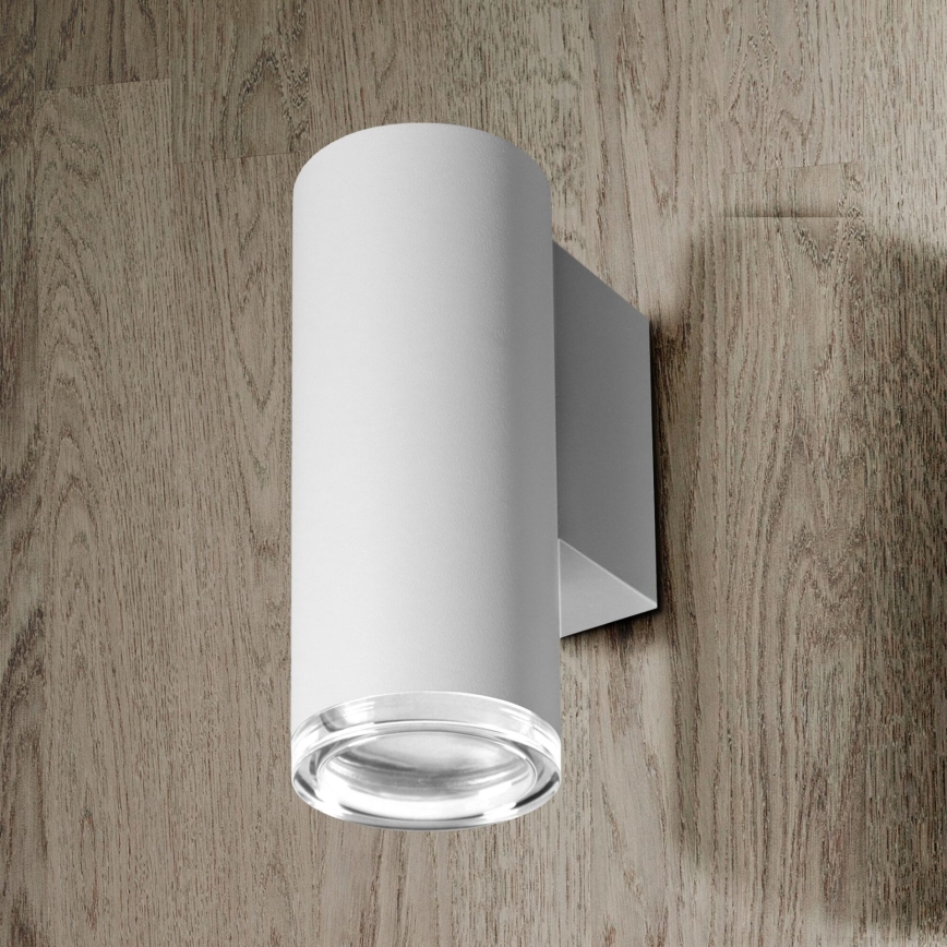 LED RGBW ρυθμιζόμενο επιτοίχιο φωτιστικό μπάνιου TURYN 1xGU10/4,8W/230V 3000K IP44 λευκό + τηλεχειριστήριο