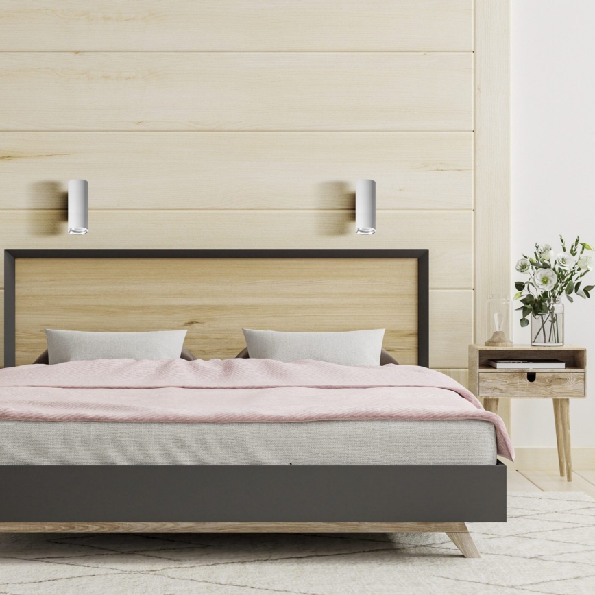 LED RGBW ρυθμιζόμενο επιτοίχιο φωτιστικό μπάνιου TURYN 1xGU10/6W/230V 3000K IP44 λευκό + τηλεχειριστήριο