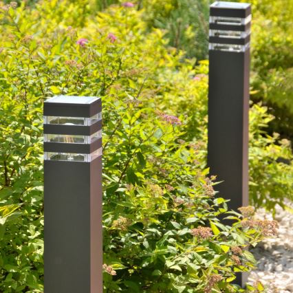 LED RGBW ρυθμιζόμενο φωτιστικό εξωτερικού χώρου TEKSAS 1xE27/12W/230V 2700-6500K Wi-Fi 74 cm IP44 ανθρακί