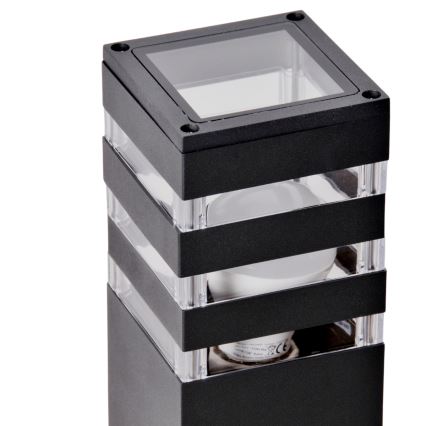 LED RGBW ρυθμιζόμενο φωτιστικό εξωτερικού χώρου TEKSAS 1xE27/12W/230V 2700-6500K Wi-Fi 74 cm IP44 ανθρακί