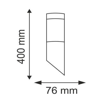 LED RGBW ρυθμιζόμενο επιτοίχιο φωτιστικό εξωτερικού χώρου LIVIA 1xE27/6,5W/230V 2700-6500K Wi-Fi IP44 ασημί