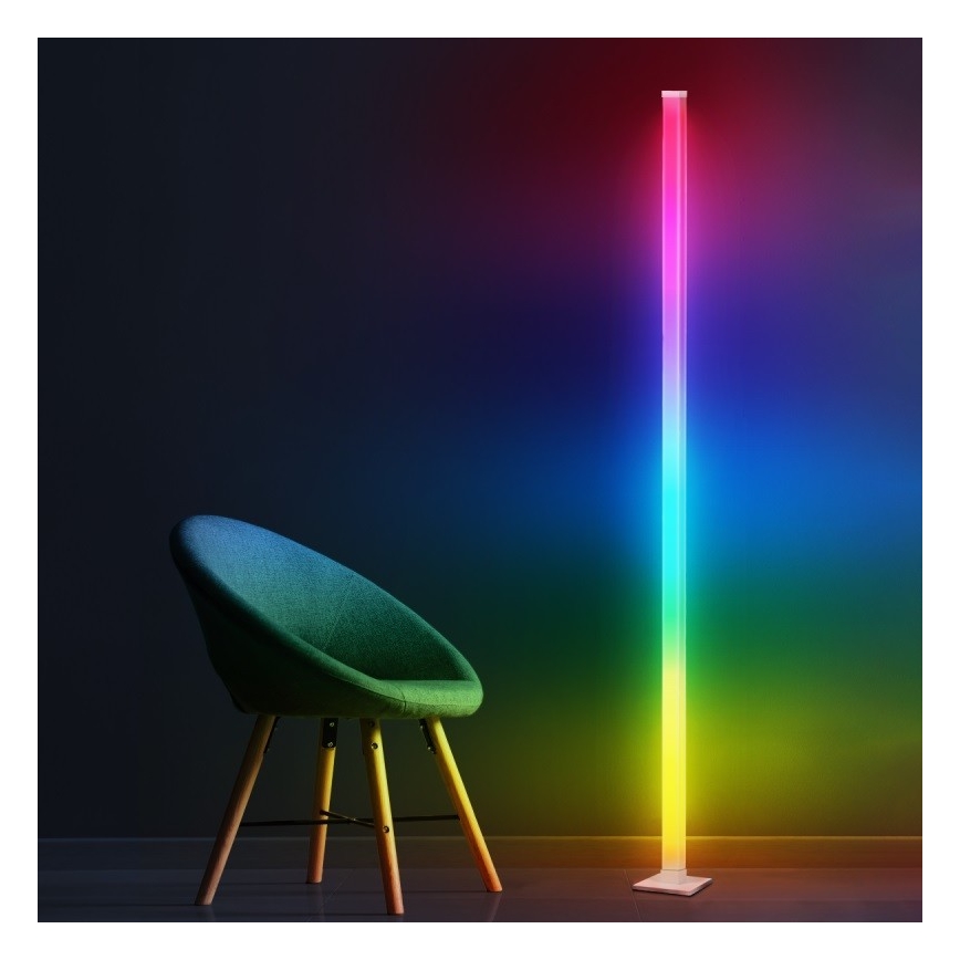 LED RGBW Ρυθμιζόμενο επιδαπέδιο φωτιστικό MAGICAL LED/7W/230V + τηλεχειριστήριο