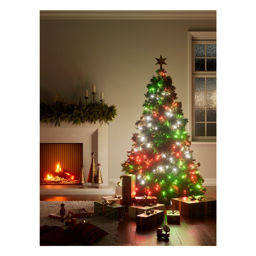 Nanoleaf - LED RGBW Εξωτερικού χώρου Χριστουγεννιάτικη φωτεινή αλυσίδα ESSENTIALS 250xLED 2x10m 2700-6500K Wi-Fi IP44