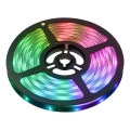LED RGBW Έξυπνη ρυθμιζόμενη λωρίδα 5μ LED/230V 2700-6500K Wi-Fi Tuya + τηλεχειριστήριο