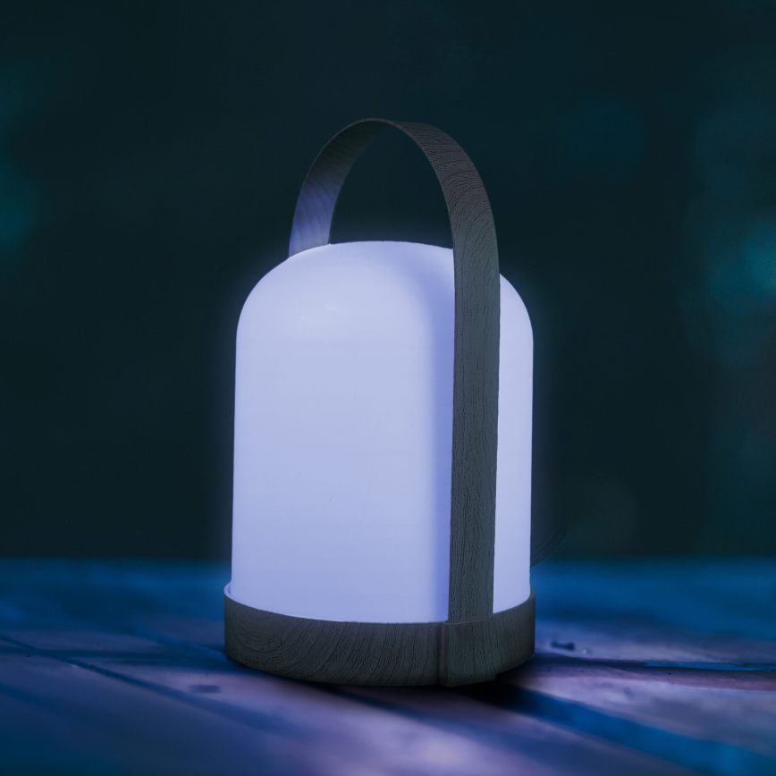 LED RGBW Διακοσμητικό επιτραπέζιο φωτιστικό MINORKA LED/0,3W/4,5V 3xAA